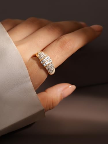 Image of Rubans Ring American Diamond Zirconia Trendy Jewellery Gift for Women & Girls