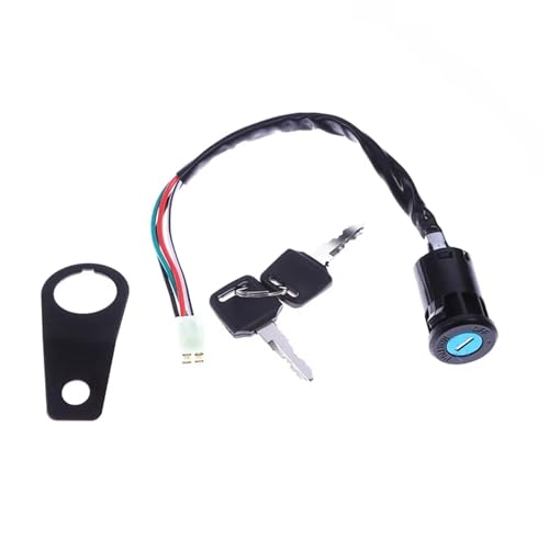 Blocchetto Accensione 1 Set Universale Moto Con Chiave Blocco Dell'interruttore Accensione E Staffa La Maggior Parte Modelli 50cc, 70cc, 90cc, 110cc E 150cc Blocchetto Chiavi Moto