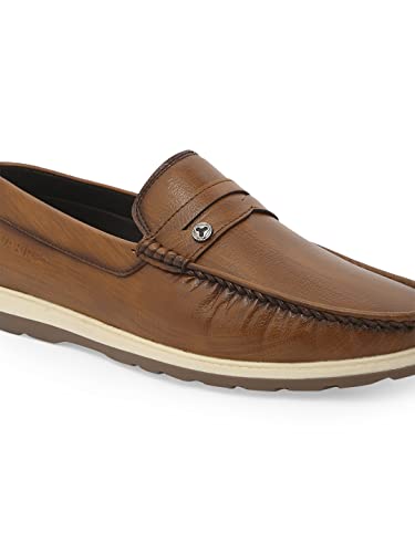 Image of Buckaroo Jaripeo BART Premium Vegan Synthetic Tan Casual Loafer for Mens