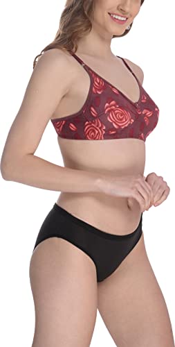 Image of StyFun Women Cotton Bra Panty Set for Women Lingerie Set Bra Panty Set Bra Panty Set for Women with Sexy Bra Panty Set for Women, See Main Image to Check How Many Sets You Will Get