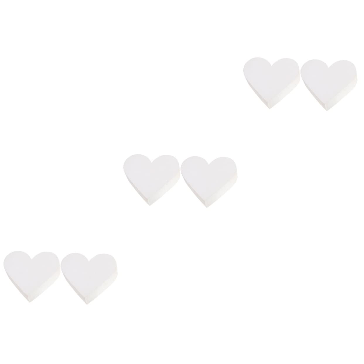 Gâteau en polystyrène rond et cœur BESTonZON | Lot de 6 pièces pour maquette