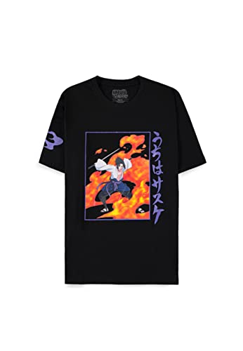 T-Shirt Naruto Sasuke Difuzed XXL finitions robustes anti-déformation pour homme