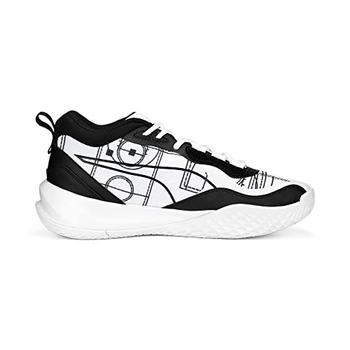 PUMA Men's Playmaker Pro Basketball Shoes, Fresh Pear-Wood Violet, 10.53
