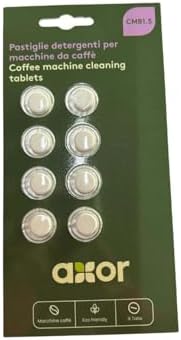 AXOR OTOMATİK KAHVE MAKİNESİ TABLETi 8 Lİ 1,5 GR Kahve Makinesi temizleme tableti,kahve yağı çözücü otomatik kahve makineleri için. - Görsel 1