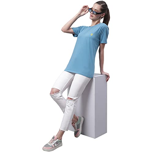 Image of Mack Jonney Women's Round Neck Cotton Printed Regular Fit T-Shirt (Pack of 2)