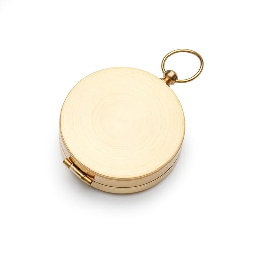 Early Buy Vintage Pocket Compass with Luminous Function - Clamshell Compass for Camping & Survival Gear - Waterproof - Image 3