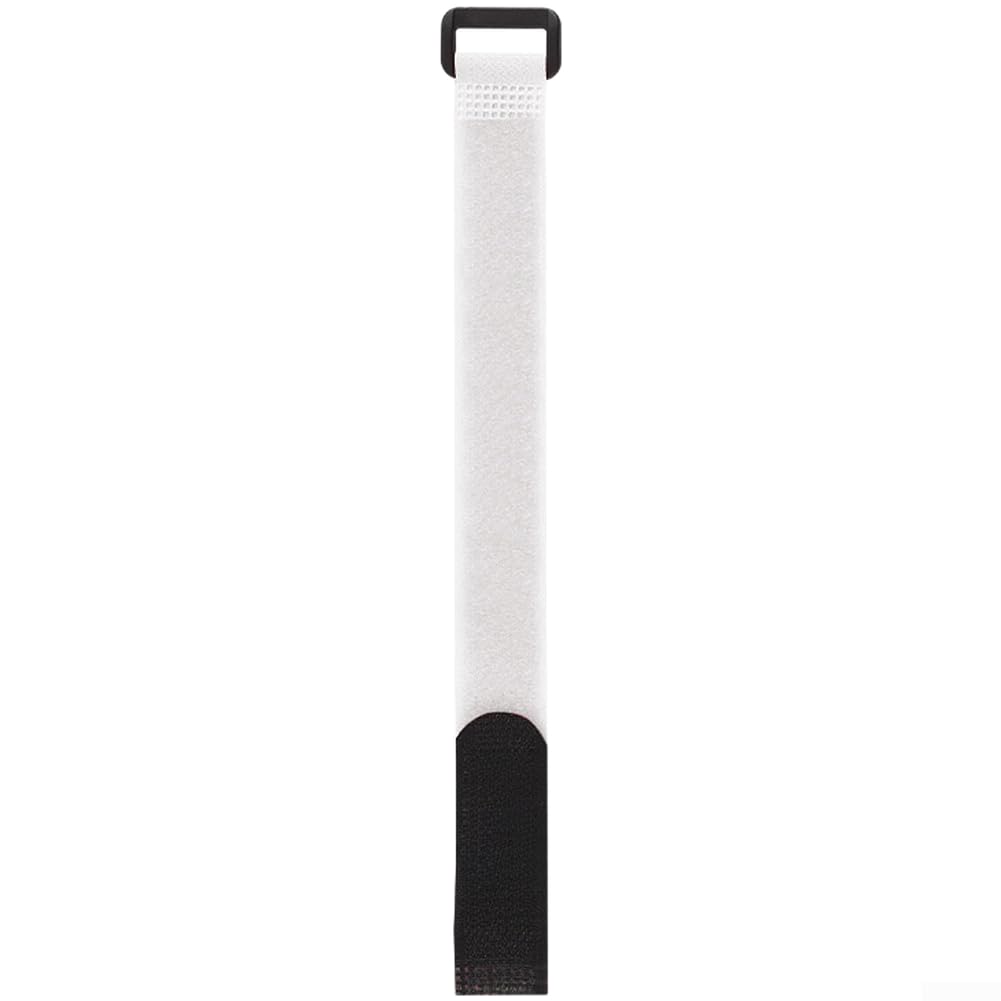 Nylon Bike Straps for Bicycle Pump Mounting, Adjustable 28cm Fastening Ties for Cycling Tool Gear Organiser, Secure Reusable Accessory Bands(White)