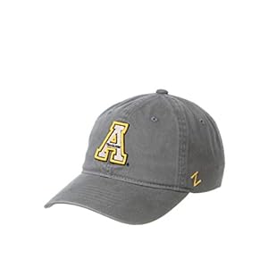 NCAA Appalachian State Mountaineers Mens Adjustable Scholarship Hat Charcoal, Appalachian State Mountaineers Charcoal, Adjustable, One size