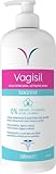 Vagisil Higiene Íntima Diaria Sensitive Mujer, Gel Para Uso Diario, Limpia Suavemente La Piel Sensible, Equilibra el pH, Sin Jabón, sin colorantes y sin fragancia, 500 ml