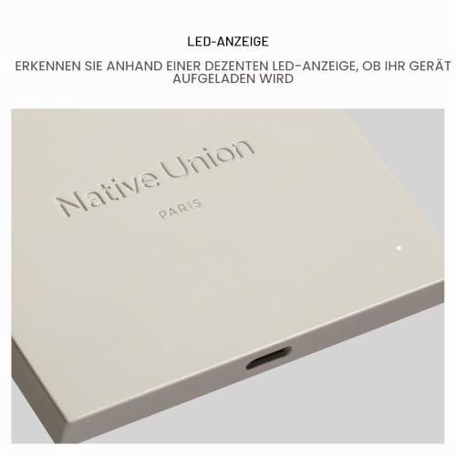 Native Union Rise Mag. kabelloses Ladegerät – Qi2 Zertifiziert & MagSafe kompatibel… – Ansicht 6