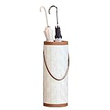 KPHYMOD Paragüeros Paragüero De Cuero Beige para Entrada, Soporte Independiente para Paraguas para Casa, Oficina, Tienda, Hotel