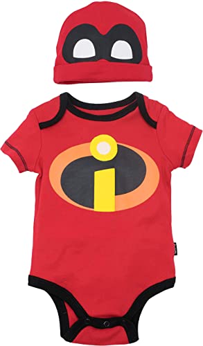 Image of Disney Cosplay Baby Bodysuit and Hat Set Newborn to Infant Sizes (Newborn - 24 Months)