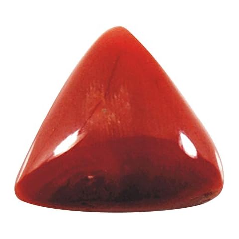Tejvij And Sons 6.50 carat red coral triangle moonga gems red coral gemstone natural red coral original certified italian Red Corel For Unisex red coral original certified red coral stone original laal moonga lal moonga for Unisex. Cover