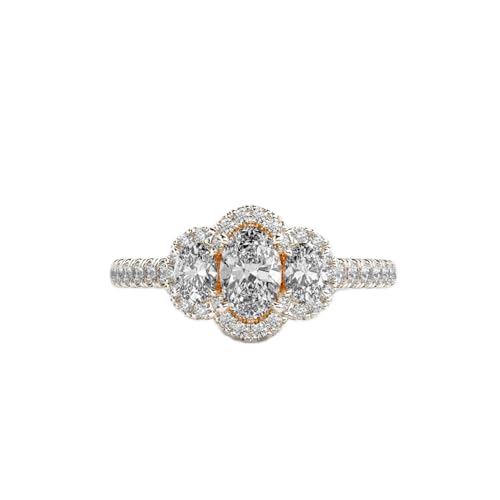 Bague moissanite ovale en argent | Le cadeau de luxe idéal pour elle