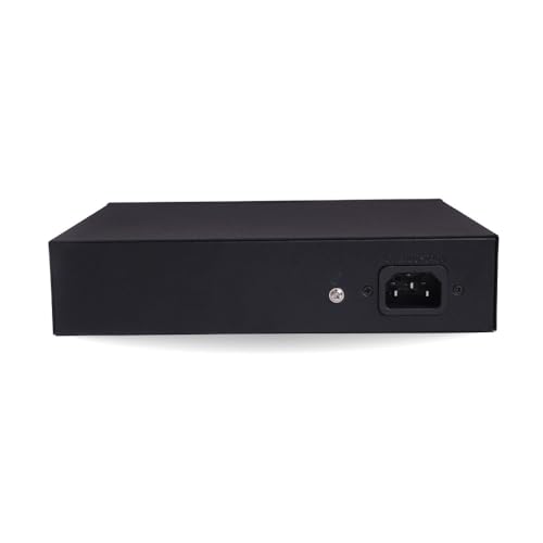 Image of dr.com 6 Port Gigabit PoE Switch with 4 PoE Ports and 2 Uplink Ports 10 /100 /1000 Mbps 65W Power IEEE 802.3af /at for CCTV IP Camera Network Switch Plug and Play Metal Body Black
