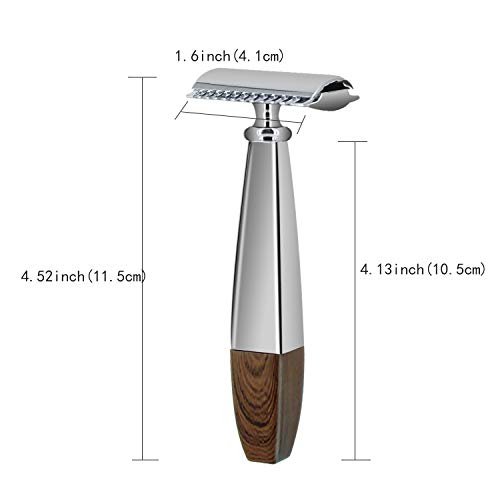 GRUTTI Vintage Deluxe Rasierset:Nassrasier-Set mit Magnet-Schale, Edelstahl Bürstenständer& Anti-Rutsch Design - Image 6