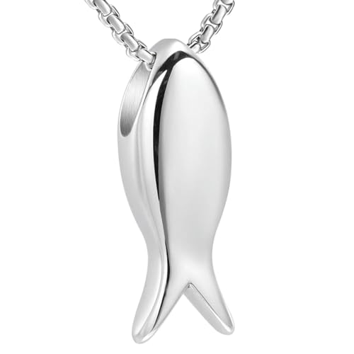 Cendres commémoratives animaux collier urne funéraire poisson - 2
