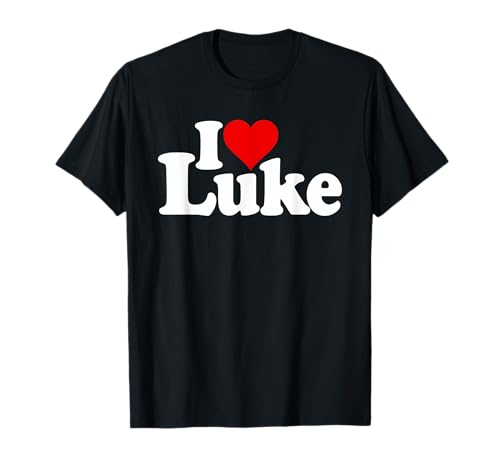 Photo de I Love Heart Luke Nom sur un T-shirt T-Shirt