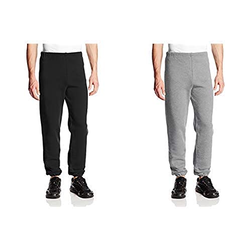 Image of Russell Athletic Men's Dri Power Fleece Elastic Bottom Sweatpants, Relaxed Fit, Moisture Wicking, with or Without Pockets