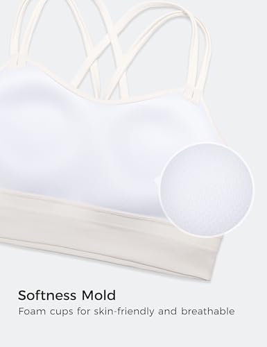 CRZ YOGA Softness Mold Womens Butterluxe Strappy Longline Sports Bra - Double Spaghetti Strap Workout Yoga Crop Top Athletic - Image 4