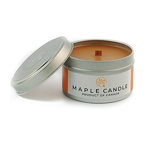 MapleFarm - Velas perfumadas de jarabe de arce en lata tradicional canadiense Cover