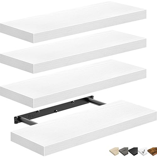 QEEIG Floating Shelves for Wall Bathroom Shelf Bedroom Kitchen Li...