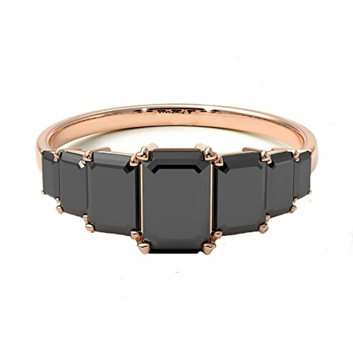 Bague plaqué or rose et zircon blanc minimaliste à porter au quotidien pour femme