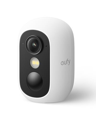 eufy Security eufyCam C35, Wireless Security Camera, Outdoor and Indoor, Magnetic Mount, Colour Night Vision, Subscription-Free On-Device Storage, IP67, Supports Solar Panel | Magnetic Mount,Colour Night Vision,No Monthly Fee,IP67, Solar Panel Compatible,Facial Recognition,White