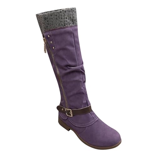Bottes de chevalier tendance en cuir noble pour femme avec finitions haut de gamme