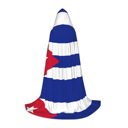 GaxfjRu Disfraz de bruja de la bandera cubana para Halloween, disfraz renacentista, bata para cosplay