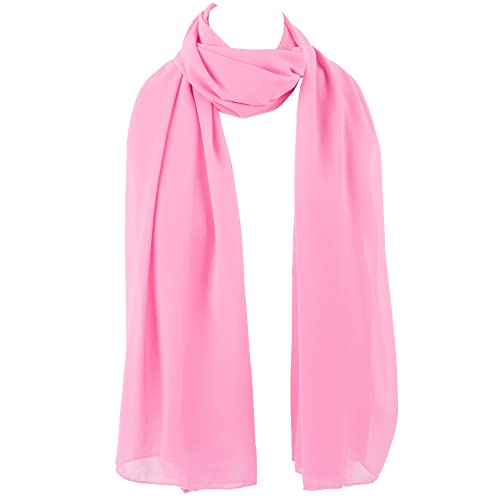 ZAKIRA Chiffon Scarf Sheer Wrap for Women Pack of 33