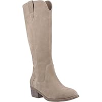 Hush Puppies Isabella Suede Women's Taupe Heeled Knee High Boots - UK 7