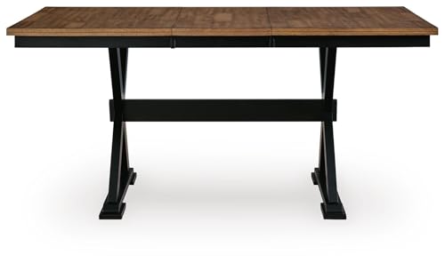 Image of Signature Design by Ashley Farmhouse Counter Height Dining Table, Brown