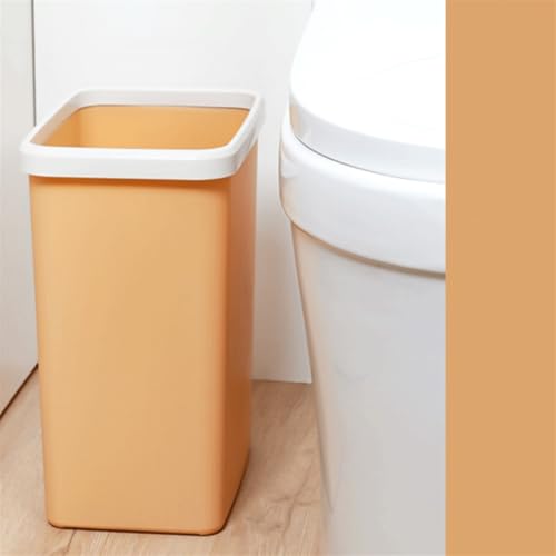 Papelera de baño botes de basura interiores de plástico gris para esquina 5