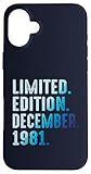 Photo Gallery dicembre 1981 anno 1981 retro 1981 vintage edizione limitata custodia per iphone 16 plus Photo Gallery dicembre 1981 anno 1981 retro 1981 vintage edizione limitata custodia per iphone 16 plus