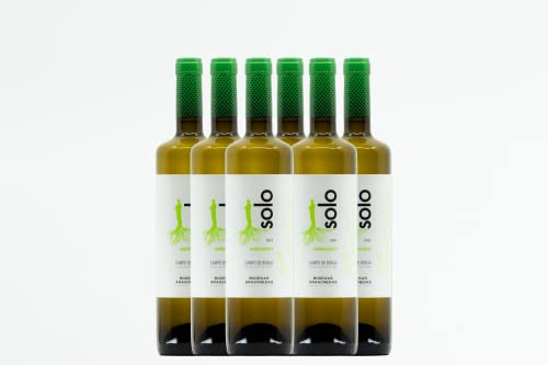 BODEGAS ARAGONESAS - SOLO TIÓLICO | Vino Blanco Denominación de Origen Campo de Borja | Variedad 100% Moscatel de Alejandría grano menudo | Caja de 6 Botellas - 0,75L/botella