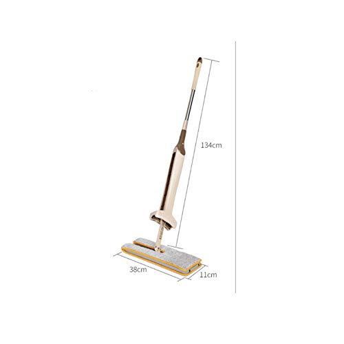 WolFum Mopas planas de doble cara sin lavado a mano para pisos de madera, fregonas de empuje para polvo, limpieza del hogar WolFums