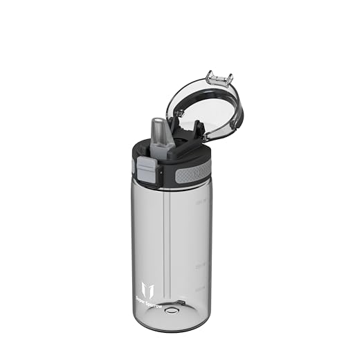 Super Sparrow Water Bottle, 500ml, TouchSip Bottle, BPA-Free, Non-Toxic, Eco-Friendly, Straw Tritan Bottles for Kids Sports