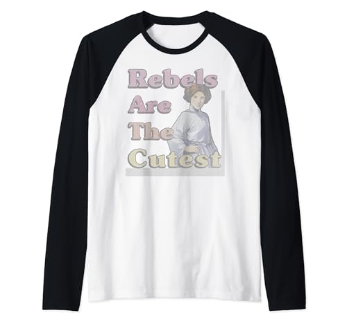 T-shirt Star Wars Princess Leia de style baseball bicolore pour femme