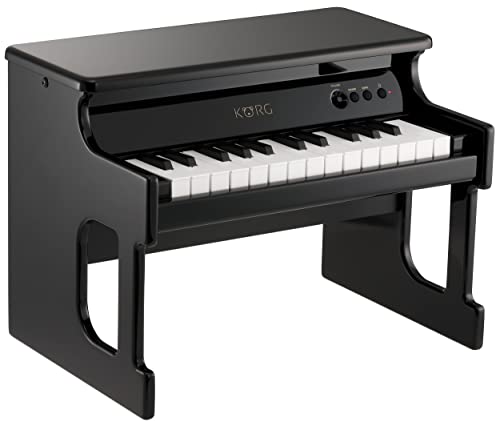 Korg TINYPIANO Piano 25 notes amplifié Noir - Les Beatles, Paul McCartney, John Lennon, RIngo Starr, George Harrison Korg TINYPIANO Piano 25 notes amplifié Noir