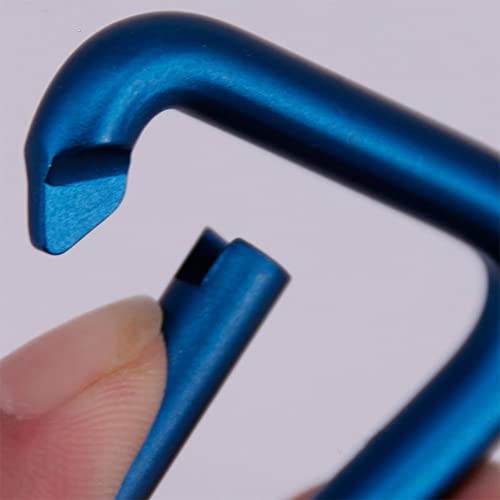 XIZONLIN 6Pcs Aluminum Alloy Outdoor Triangular Carabiner Locking Carabiner Clip Keychains for Backpack Water Bottle Camping Hiking Traveling Durable - Image 3
