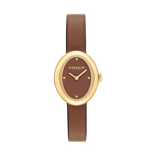 COACH WOMENS SADDLE DIAL SADDLE CALFSKIN STRAP WATCH - 14504426