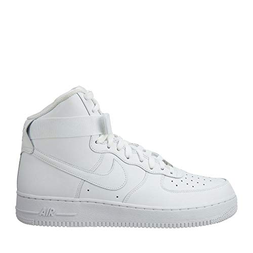Nike Women's AIR Force 1 HIGH Casual Shoes (7, White/White/White)