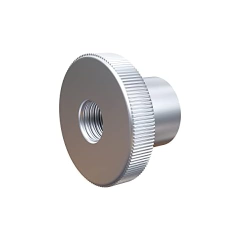 2 Stück Rändelmutter M4 hohe Form - Mutter mit geriffelten Rand - rostfrei Cover