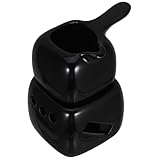 VANZACK Schokoladenfondue Tasse Keramik Stövchen Fondue Tasse Teelicht Schoko Schmelzofen für Butter Käse Cremiges Dessert Kompakt und Langlebig für Zuhause Restaurant