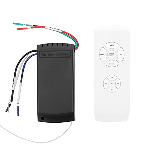 Acouto Télécommande, Télécommande Intelligente sans Fil à Synchronisation Universelle Version Anglaise 85V‑260V pour éclairage de Ventilateur de Plafond Cover
