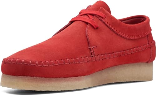 Clarks Originals Weaver Men's Oxfords Shoes, Red, 9 M US4