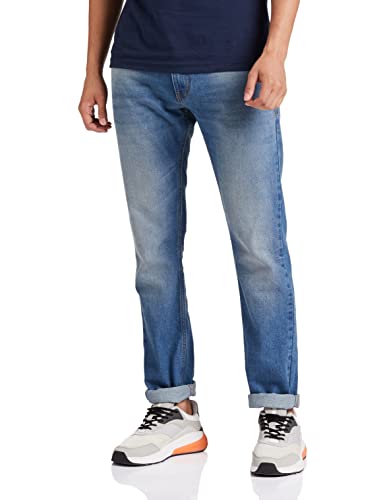 Image of Amazon Brand - Symbol Men's Relaxed Fit Mid Rise Jeans
