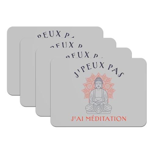 Set de table caoutchouc antidérapant gris grand format protection table - 2