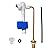 Lychee Light Toilet Fill Valve Replacement, Tank Rapir Parts Kit, Silent Flush Valve Compatible with Kohler 1007488 Fill Valve.